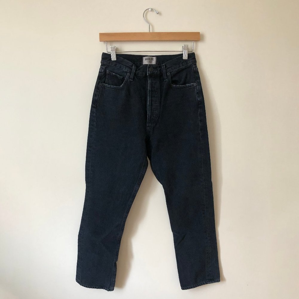 Agolde Riley Jeans  size 26.   (27”waist, 11”Rise ,25”Inseam)